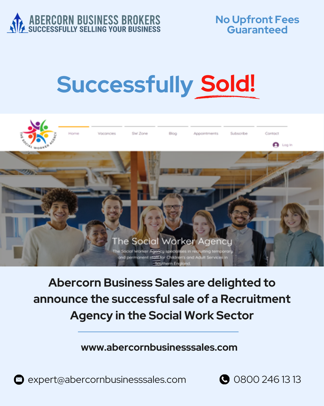 Recruitment Agency Successfully Sold!